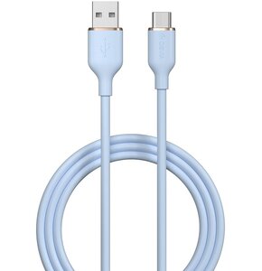 Kabel USB - USB-C DEVIA Jelly 2.4A 1.2 m Niebieski