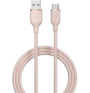 Kabel USB - USB-C DEVIA Jelly 2.4A 1.2 m Różowy