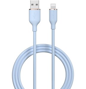 Kabel USB - Lightning DEVIA Jelly 2.4A 1.2 m Niebieski