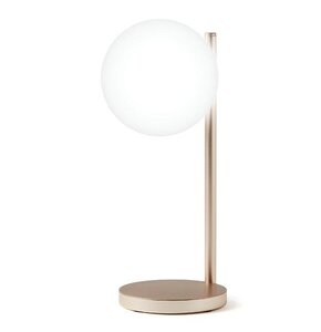 Lampa stołowa LEXON Bubble LH70D z ładowarką indukcyjną Złoty