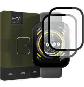 Szkło hybrydowe HOFI Hybrid Pro+ do Amazfit Bip 5 Czarny (2 szt.)
