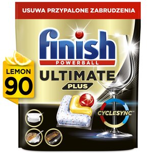 Kapsułki do zmywarki FINISH Powerball Ultimate Plus All in 1 Lemon - 90 szt.