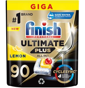 Kapsułki do zmywarki FINISH Powerball Ultimate Plus All in 1 Lemon - 90 szt.