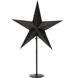 Gwiazda CHRISTMAS DECORATION 45 cm Czarny