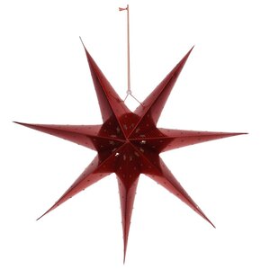 Gwiazda CHRISTMAS DECORATION 60 cm Czerwony