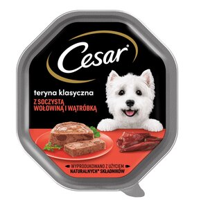 Karma dla psa CESAR Terryna z soczystą wołowiną i wątróbką 150 g