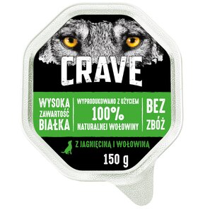 Karma dla psa CRAVE Wołowina z jagnięciną 150 g