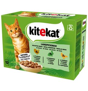 Karma dla kota KITEKAT Delikatne Smaki (12 x 85 g)