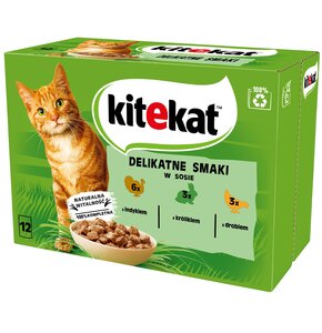 Karma dla kota KITEKAT Pou Delikatne Smaki 12 x 85 g