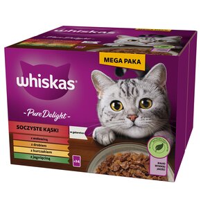Karma dla kota WHISKAS Adult Pure Delight Mix Smaków (24 x 85 g)
