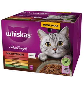 Karma dla kota WHISKAS Adult Pure Delight Mix Smaków (24 x 85 g)