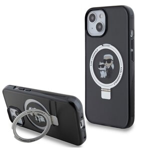 Etui KARL LAGERFELD Ring Stand do Apple iPhone 14 Plus/15 Plus Czarny