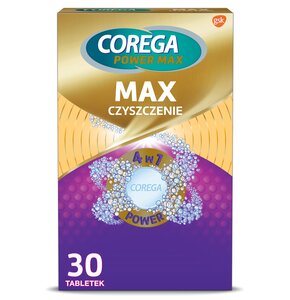 Tabletki do czyszczenia protez COREGA Max Czyszczenie (30 szt.)