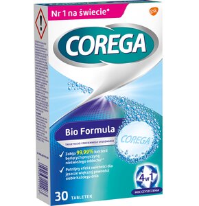 Tabletki do czyszczenia protez COREGA Bio Formuła (30 szt.)