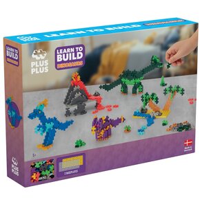 Klocki plastikowe PLUS-PLUS Basic Naucz się budować zabawne dinozaury 014-3918