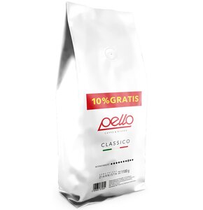 Kawa ziarnista PELLO CAFFE Classico 1.1 kg 10% więcej (Rzemieślnicza)