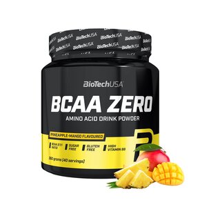 Aminokwasy BCAA BIOTECH Zero Ananasowo-mango (360 g)