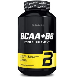 Aminokwasy BCAA BIOTECH +B6 (200 tabletek)