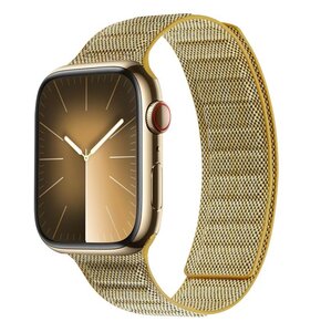 Pasek CRONG Melange do Apple Watch 4/5/6/7/8/9/SE/SE 2/SE 2022 (38/40/41mm) Żółty