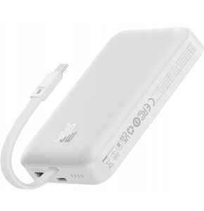 Powerbank BASEUS Magnetic Mini MagSafe 10000mAh 30W Biały