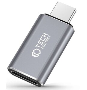 Adapter USB Typ-C - Lightning TECH-PROTECT UltraBoost Szary