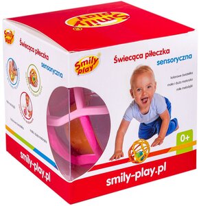 Piłka do zabawy SMILY PLAY Piłeczki sensoryczne świecąca SP83659