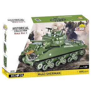 Klocki plastikowe COBI Historical Collection World War II M4A3 Sherman COBI-2570
