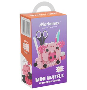 Klocki elastyczne MARIOINEX Mini Waffle Przybornik świnka 905722