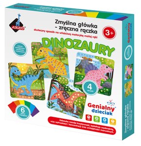 Zestaw kreatywny ASKATO Genialny dzieciak Zmyślna główka - zręczna rączka Dinozaury 122779