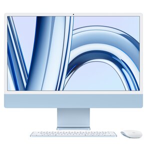 Komputer APPLE iMac 24 4k 23.5" Retina M3 8R GPU 8GB RAM 256GB SSD macOS Niebieski