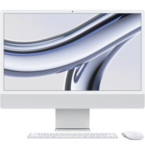 Komputer APPLE iMac 24 4k 23.5" Retina M3 10R GPU 8GB RAM 256GB SSD macOS Srebrny