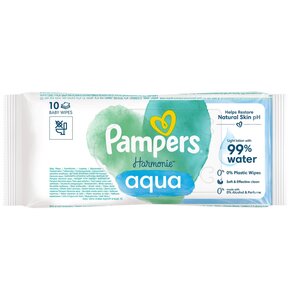 Chusteczki nawilżane PAMPERS Harmonie Aqua (10 szt.)