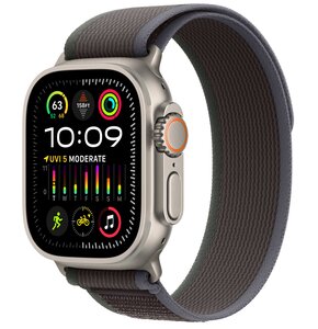 APPLE Watch Ultra 2 GPS + Cellular 49mm koperta tytanowa + opaska Trail rozmiar M/L (niebieski/czarny)