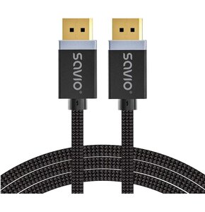 Kabel DisplayPort - DisplayPort SAVIO CL-176 3 m Czarny