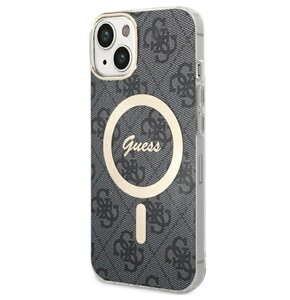 U Etui GUESS 4G MagSafe do Apple iPhone 14 Czarny