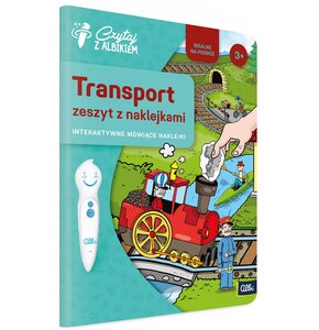 Naklejanka Czytaj z Albikiem Transport Zeszyt z naklejkami 92414