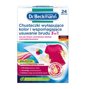 Chusteczki do prania DR BECKMANN Wyłapujące kolor i brud 3w1 (24 sztuki)