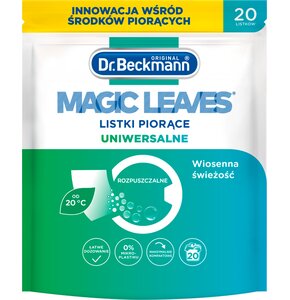 Listki do prania DR BECKMANN Magic Leaves Uniwersalne (20 sztuk)