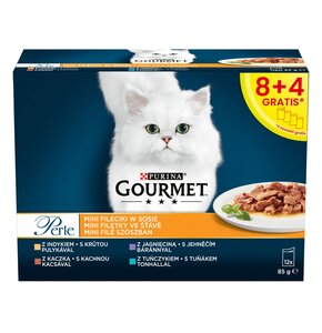 Karma dla kota GOURMET Perle Adult Mix smaków w sosie 12 x 85 g