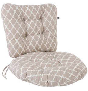 Poduszki na fotel PATIO Marocco H030-05PB 97 x 55 x 12 cm Brązowo-biały