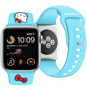 Pasek HELLO KITTY do Apple Watch 38/40/41mm Niebieski