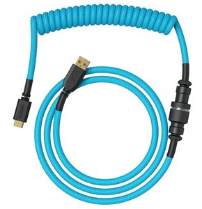 Kabel GLORIOUS PC Coiled Cable Błękitny