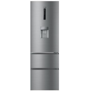 U Lodówka HAIER HTR3619FWMN No frost 190.5cm Srebrna Podajnik wody