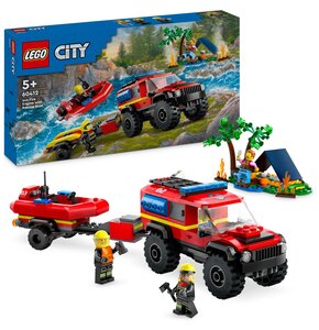 LEGO 60412 City Terenowy wóz strażacki z łodzią ratunkową