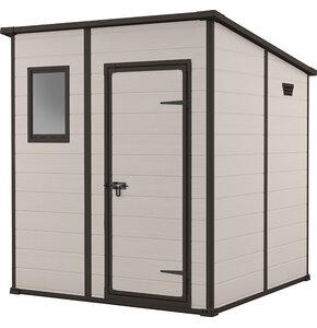 Domek narzędziowy KETER Manor Pent 255142 6X6 Beżowy 183.5 x 185 x 200.5 cm