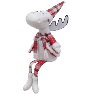 Figurka SASKA GARDEN Renifer Czerowna kratka 55 cm