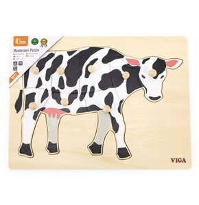 Puzzle VIGA Na podkładce: Krowa 44608 (8 elementów)
