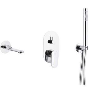 Zestaw wannowy podtynkowy KFA ARMATURA Halit 4829-401-00 Chrom