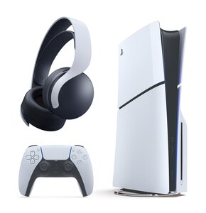 Konsola SONY PlayStation 5 Slim + Słuchawki SONY Pulse 3D Biały