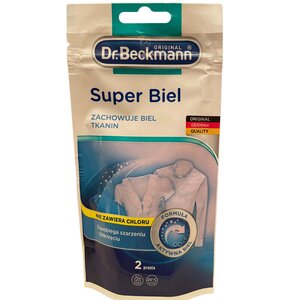 Sól do prania DR BECKMANN Super Biel 0.08 kg